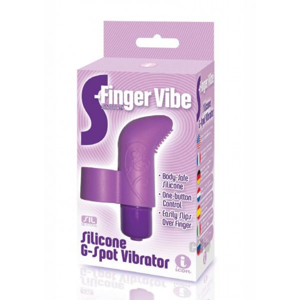 The 9 S-finger Vibe Purple - Finger Vibrators