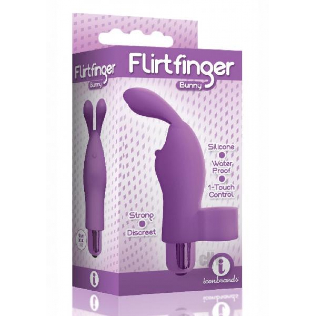 The 9 Flirt Finger Bunny Purple - Finger Vibrators