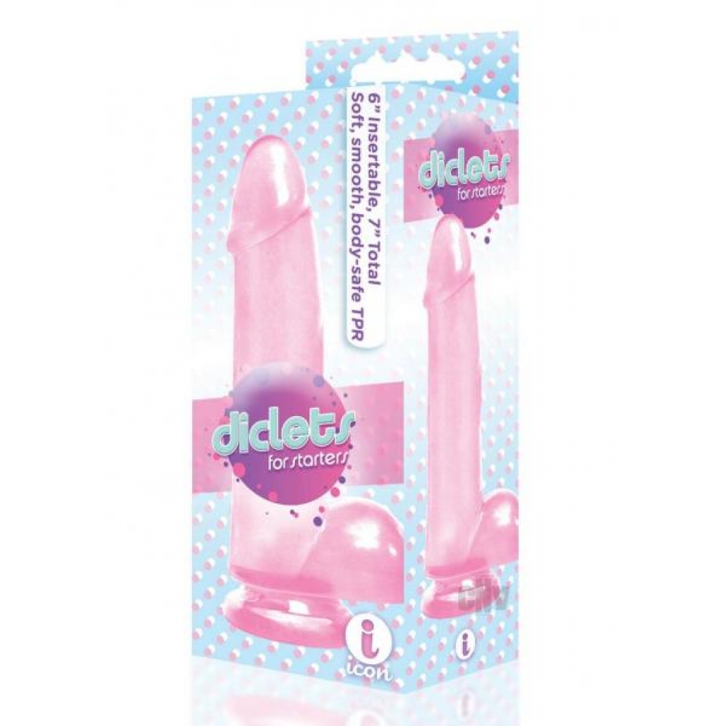 The 9 Diclets Jelly Dong 7 Pink - Realistic Dildos & Dongs