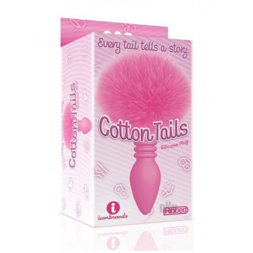 The 9 Cottontails Bunny Plug Ribbed Pnk - Anal Plugs