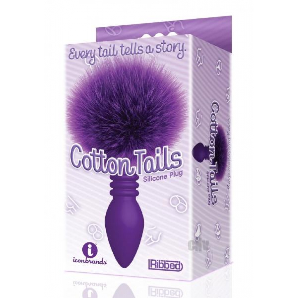 The 9 Cottontails Bunny Plug Ribbed Prp - Anal Plugs