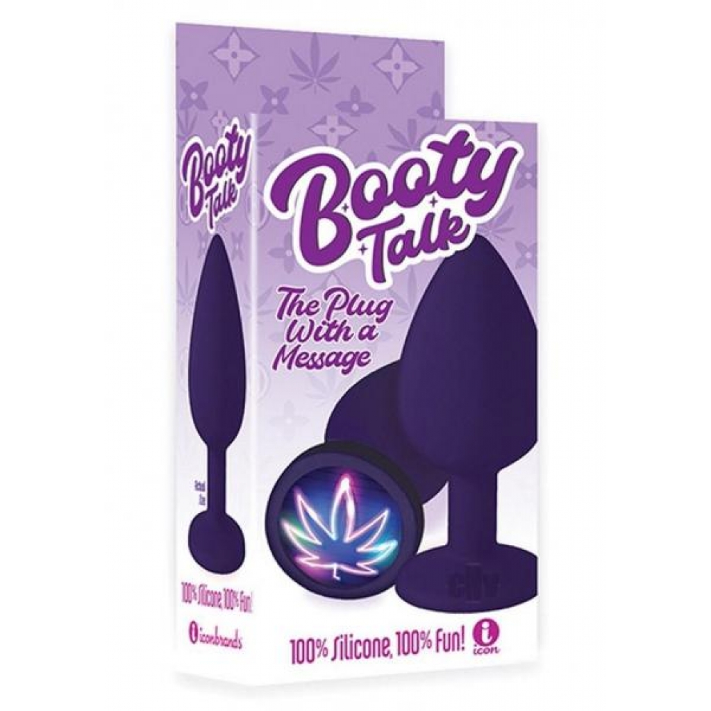 The 9 Booty Talk Plug Neon Leaf - Anal Plugs