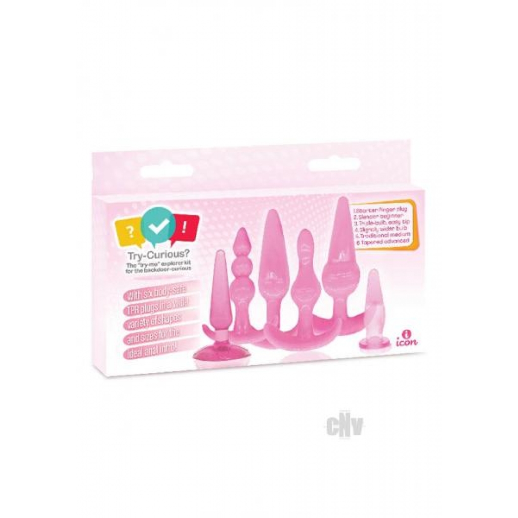 Curious Anal Plug Kit - Pink