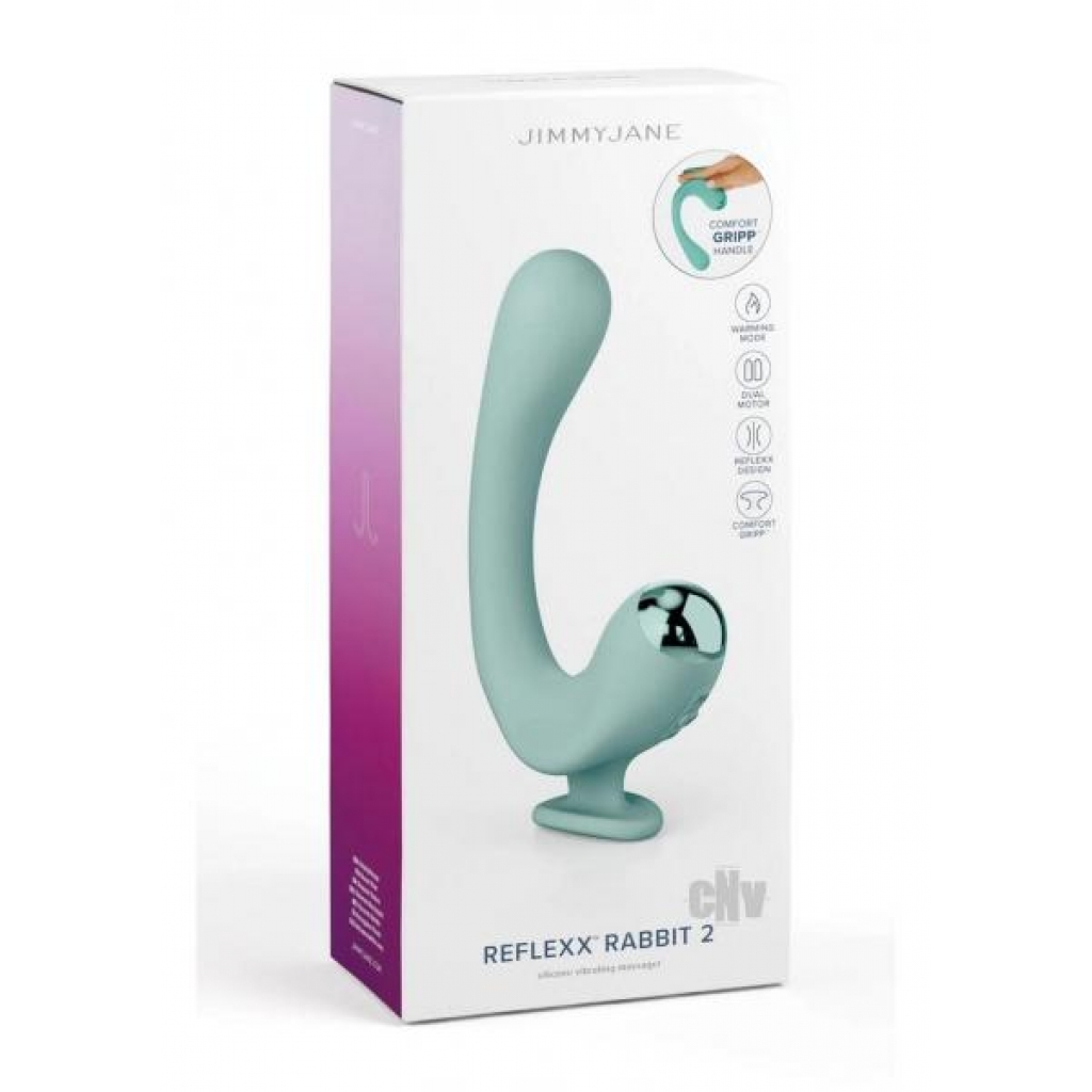 Jimmyjane Reflexx Rabbit 2 Teal - Rabbit Vibrators