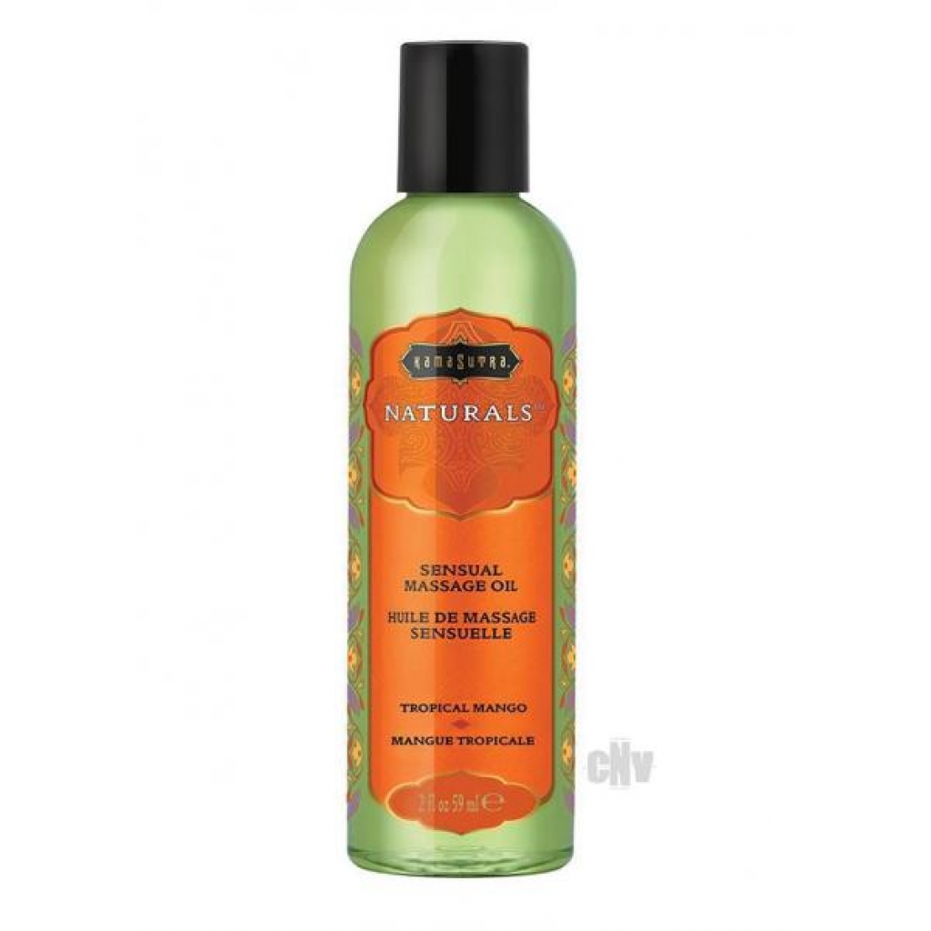 Naturals Massage Oil Tropical Mango 2oz - Sensual Massage Oils & Lotions