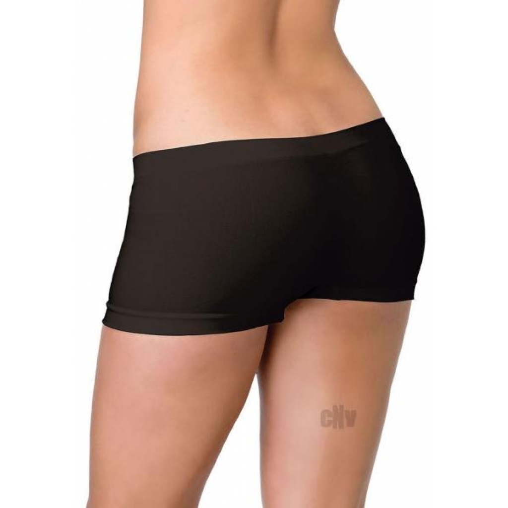 Seamless Boyshorts Os Black - Bodystockings, Pantyhose & Garters