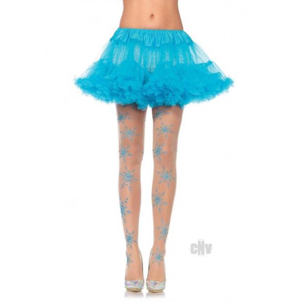 Sonja Glitter Snowflake Tights - Let It Snow