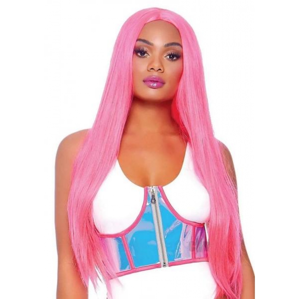 Holographic Zipper Bust Cinch Sm/md Slv - Sexy Costumes