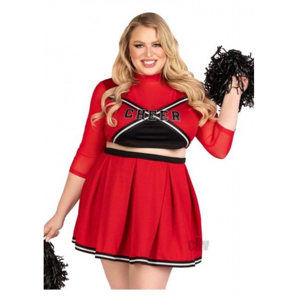 Varsity Babe 3pc Set 1x/2x Red - Sexy Costumes