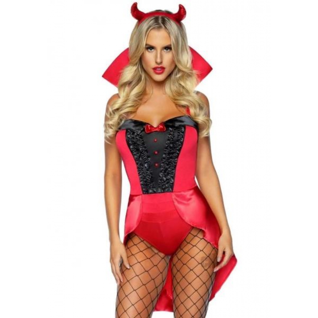 Devilish Darling 3pc Sm Red - Sexy Costumes