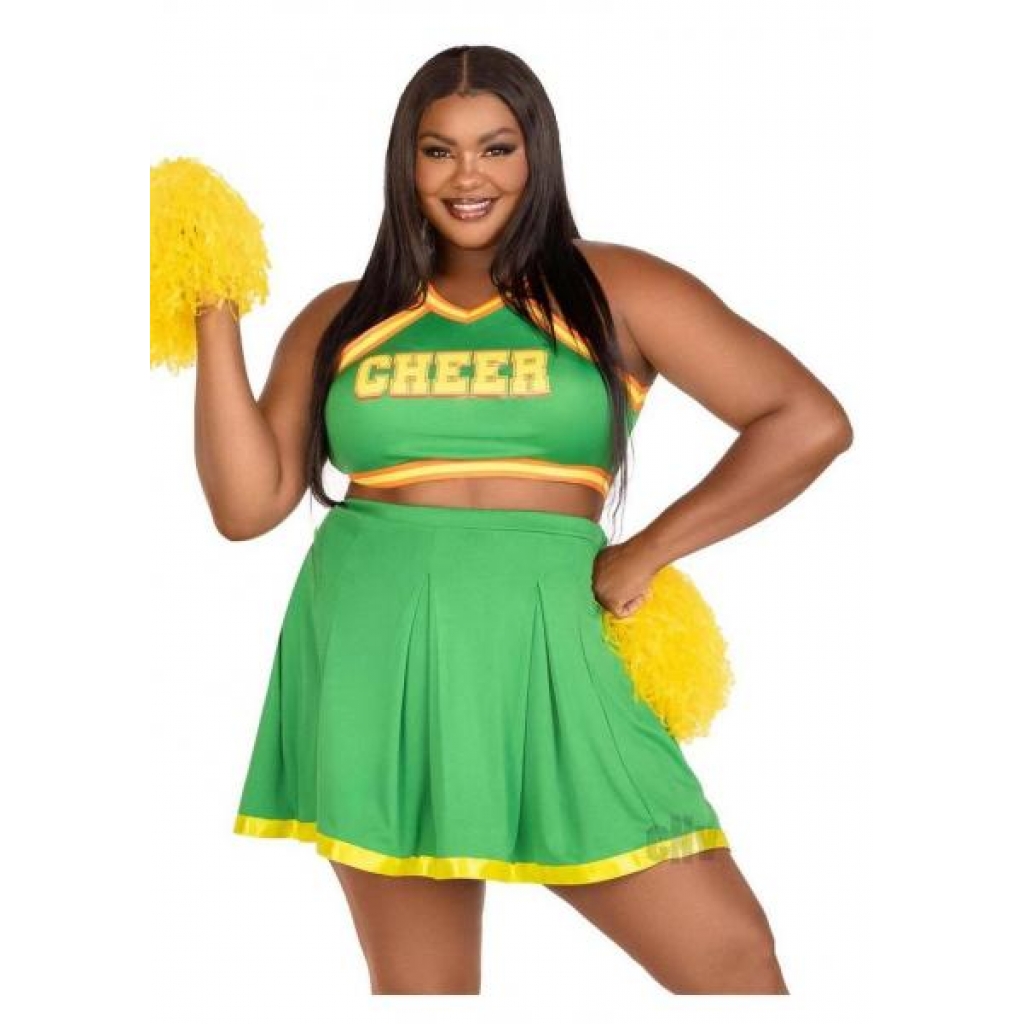 Bring It Baddie 3pc Set 1x/2x Green - Sexy Costumes