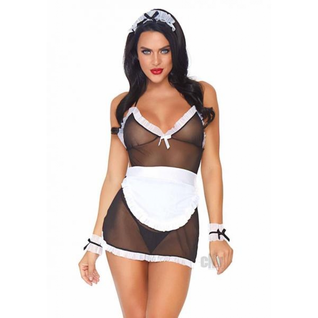 Seductive French Maid 4pc Black/white - X Rated Costumes