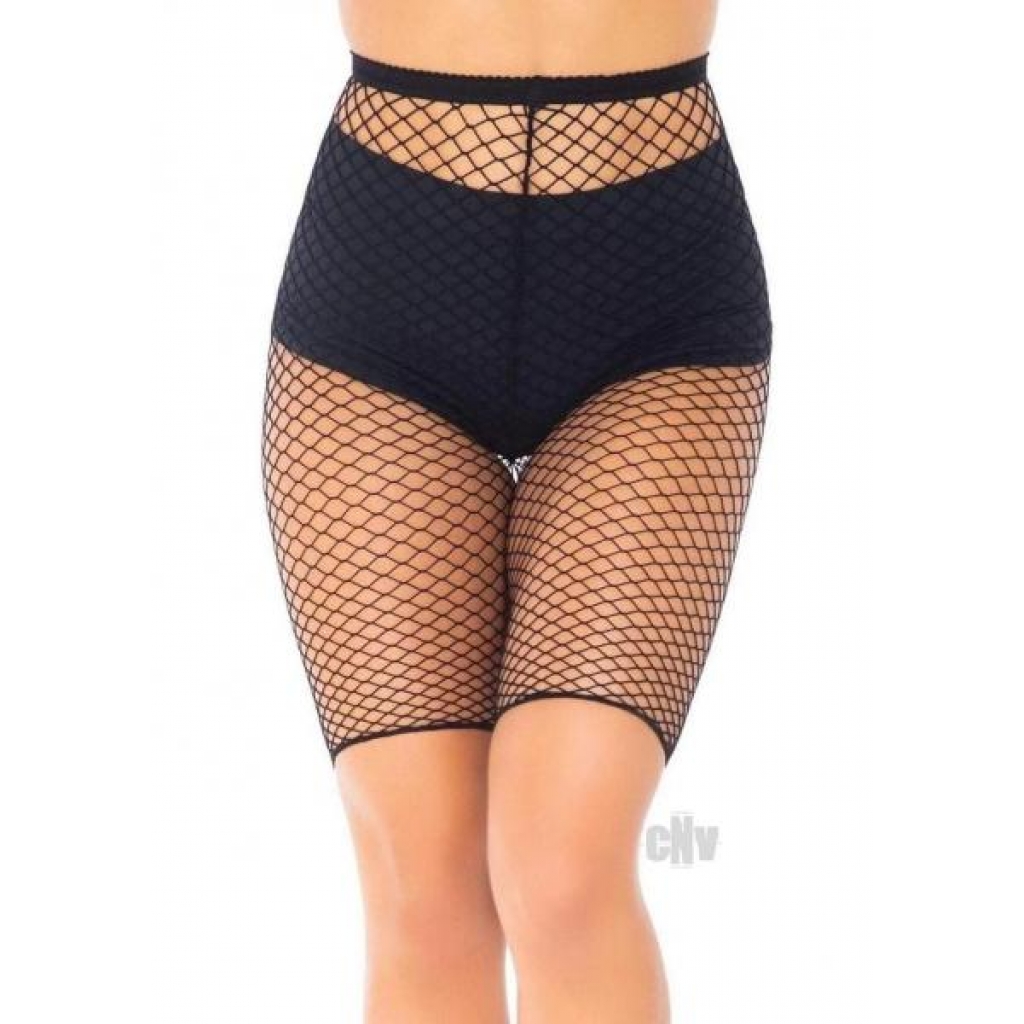 Industrial Net Biker Shorts Os Black - Babydolls & Slips