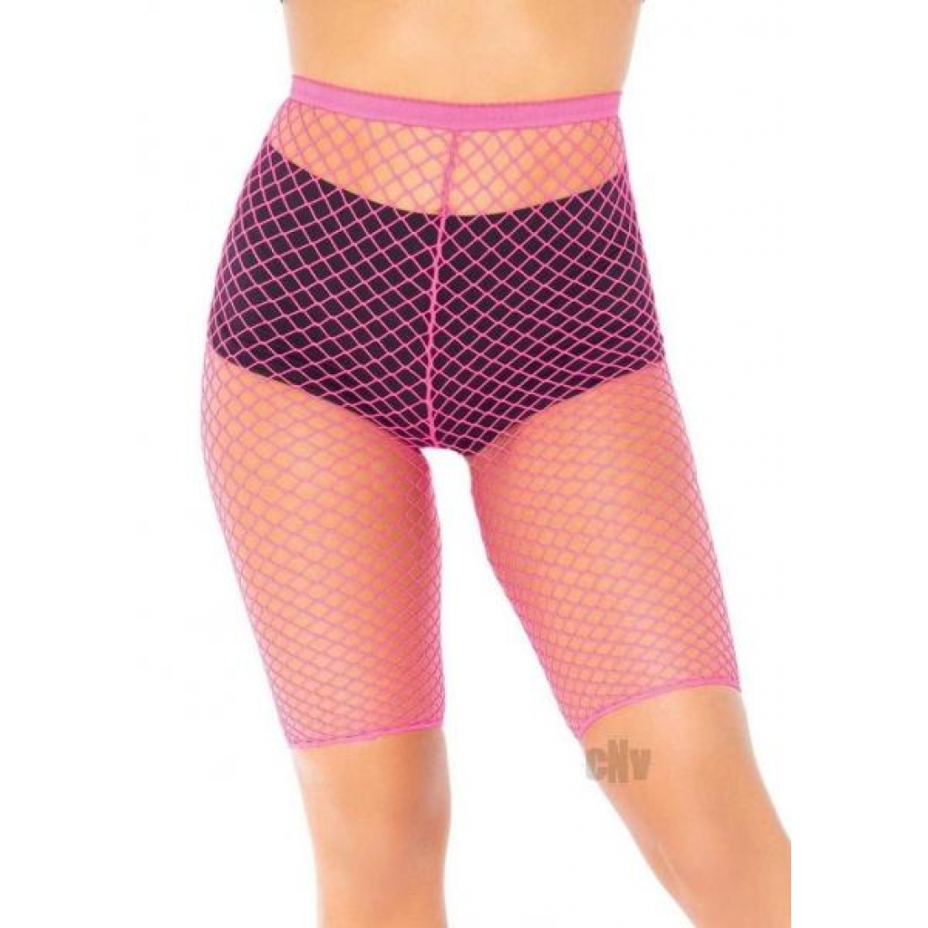 Industrial Net Biker Shorts Os Pink - Babydolls & Slips