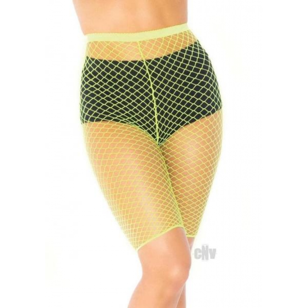 Industrial Net Biker Shorts Os Yellow - Babydolls & Slips