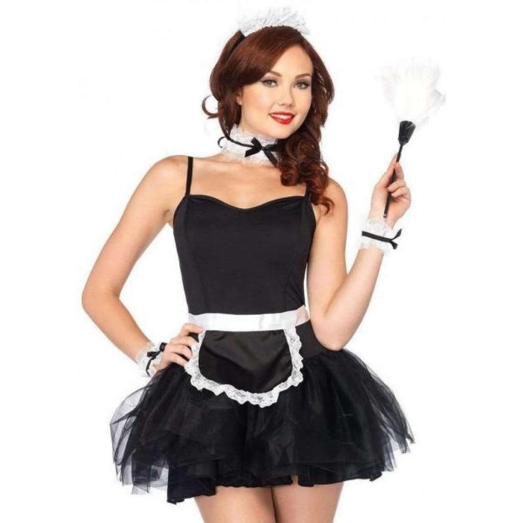 French Maid Kit 4pc Blk/wht - Sexy Costumes