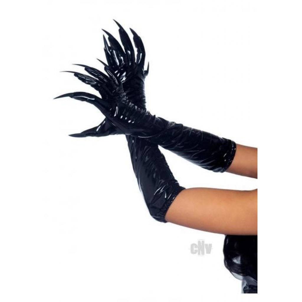 Vinyl Claw Gloves Sm Black - Pasties, Tattoos & Accessories