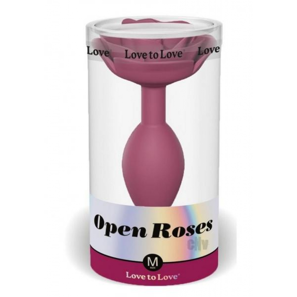 Open Roses Medium Plum Star Anal Plug