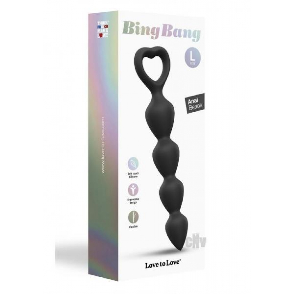 Bing Bang Large Black Onyx Anal Chain