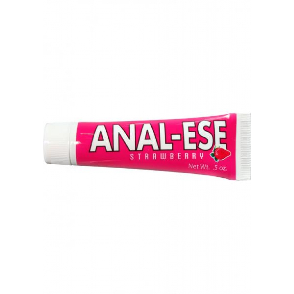 Anal Ese Flavored Desensitizing Lubricant - Strawberry 0.5oz