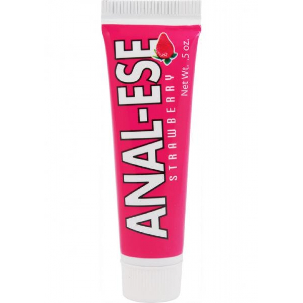 Anal-Ese Flavored Desensitizing Anal Gel Strawberry .5oz - Anal Lubricants