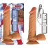 All American Whoppers 8 inches Vibrating Dong Balls Beige - Realistic