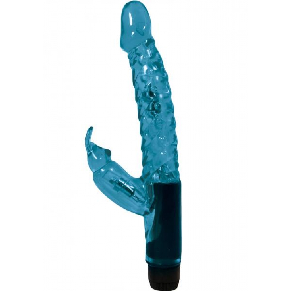 Jelly Mini Rabbit Vibro Wand 6 Inch Blue - Rabbit Vibrators