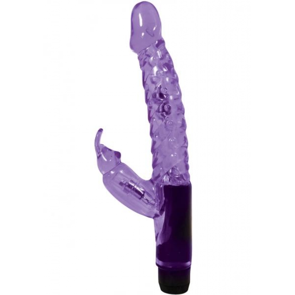 Jelly Mini Rabbit Vibro Wand 6 Inch Purple - Rabbit Vibrators