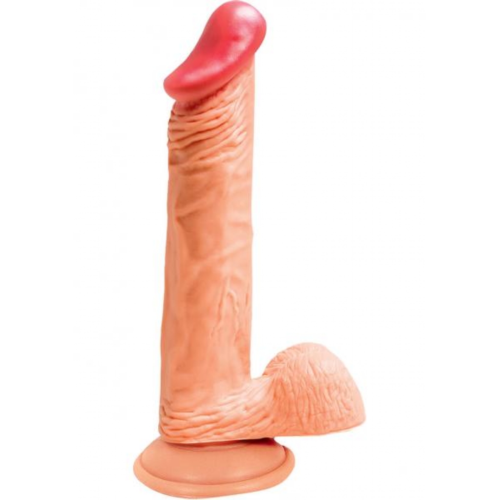 Lifelikes Vibrating Royal Knight Vibrator 8 Inch Flesh - Realistic