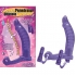 Double Penetrator Cockring With 2 Variable Speed Wireless Bullets Purple - Double Penetration Penis Rings