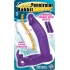 Double Penetrator Rabbit Cockring Vibrating Purple - Double Penetration Penis Rings