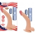 Real Skin All American Whoppers Vibrating Dong With Balls 8 Inch Flesh - Realistic