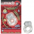 Crystal Pulsating Erection Keeper Clear Ring - Couples Vibrating Penis Rings