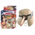 All American Whoppers Vibrating Dong Universal Harness 7 Inch Beige - Harness & Dong Sets