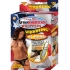 Real Skin Afro American Whoppers Vibrating 8 Inch Dong With Harness - Brown - Harness & Dong Sets