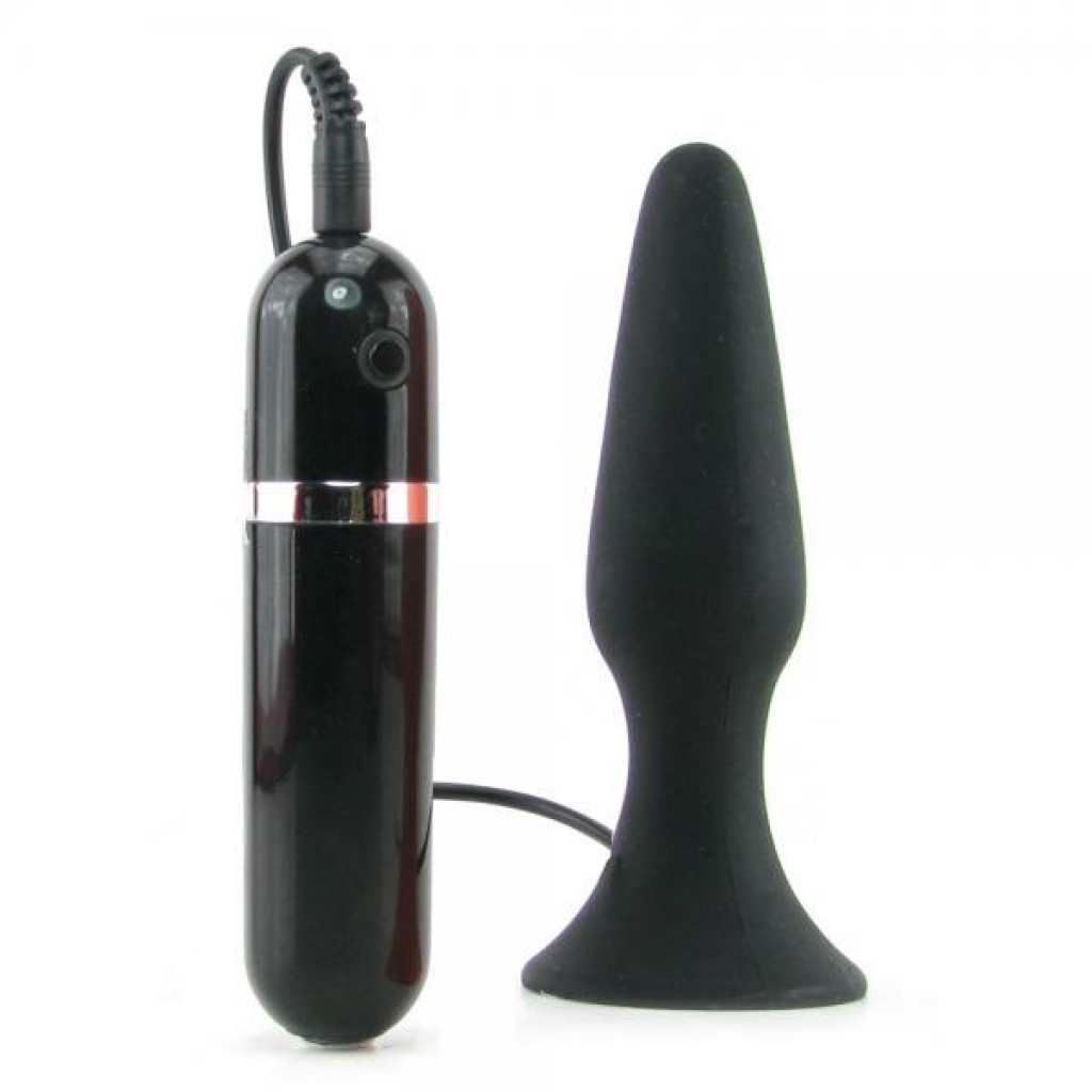 My First Silicone Surge Vibrating Butt Plug 5 Inch Black - Anal Plugs