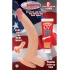 All American Whopper Curve Dong With Balls 8 Inch - Beige - Realistic Dildos & Dongs