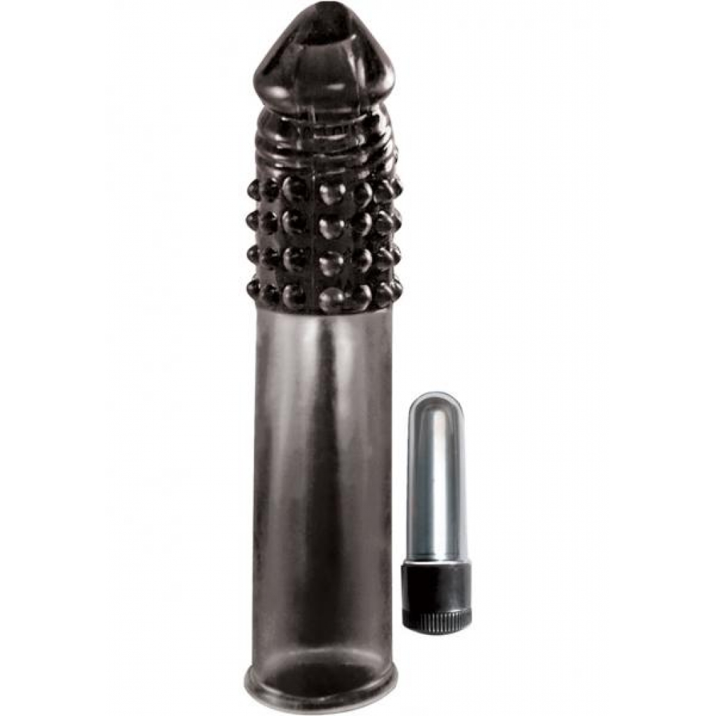 Vibrating Penis Extender Smoke 7.5 Inch - Penis Extensions