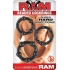 Beaded Cock Rings Black 3 Pack - Cock Ring Trios