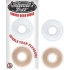 Mack Tuff Ribbed Cock Rings Clear/Smoke 2 Pack - Classic Penis Rings