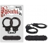 Metal Cuffs, Keys, Love Rope Black - BDSM Kits