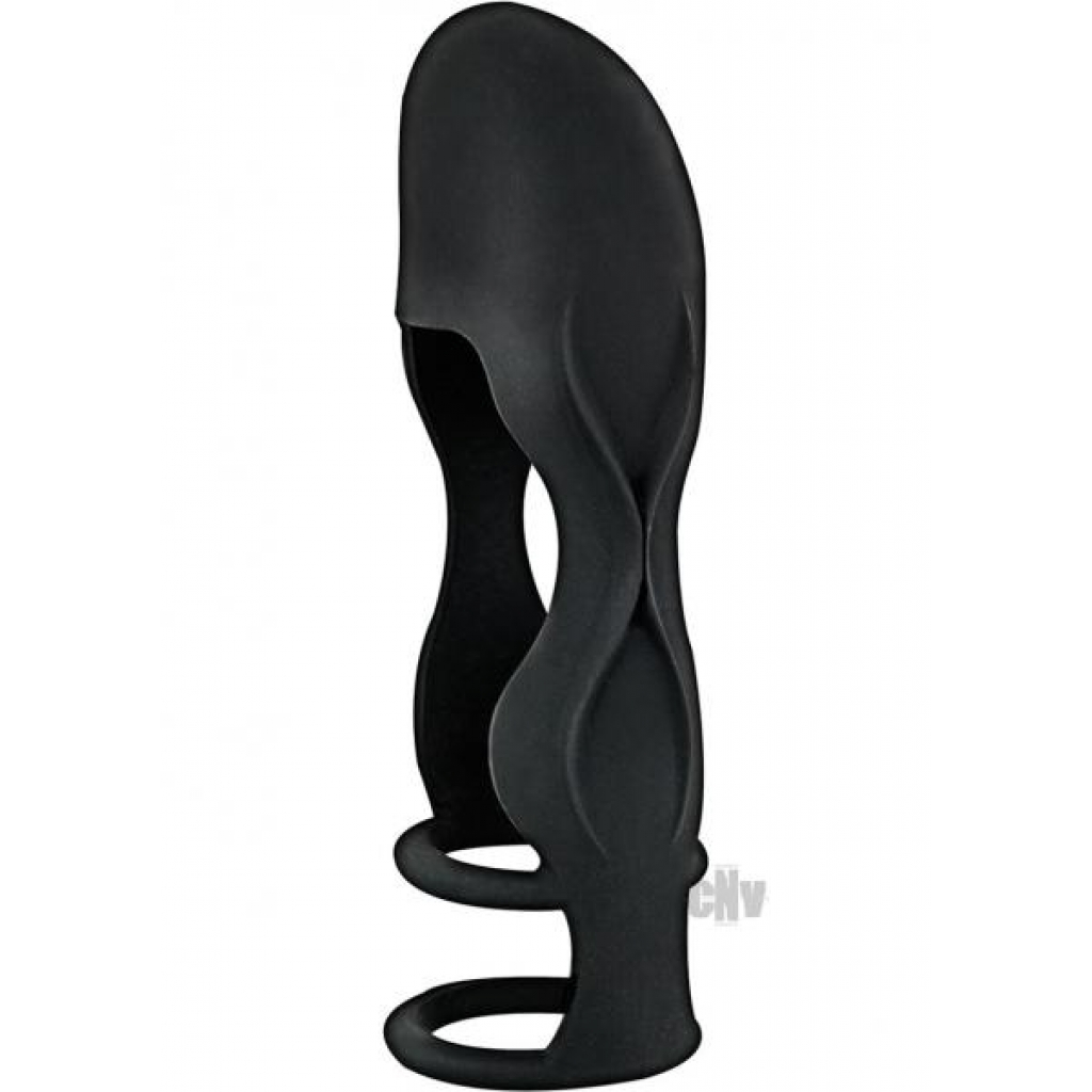 Sleek Silicone Penis Sheath - Black - Penis Sleeves & Enhancers