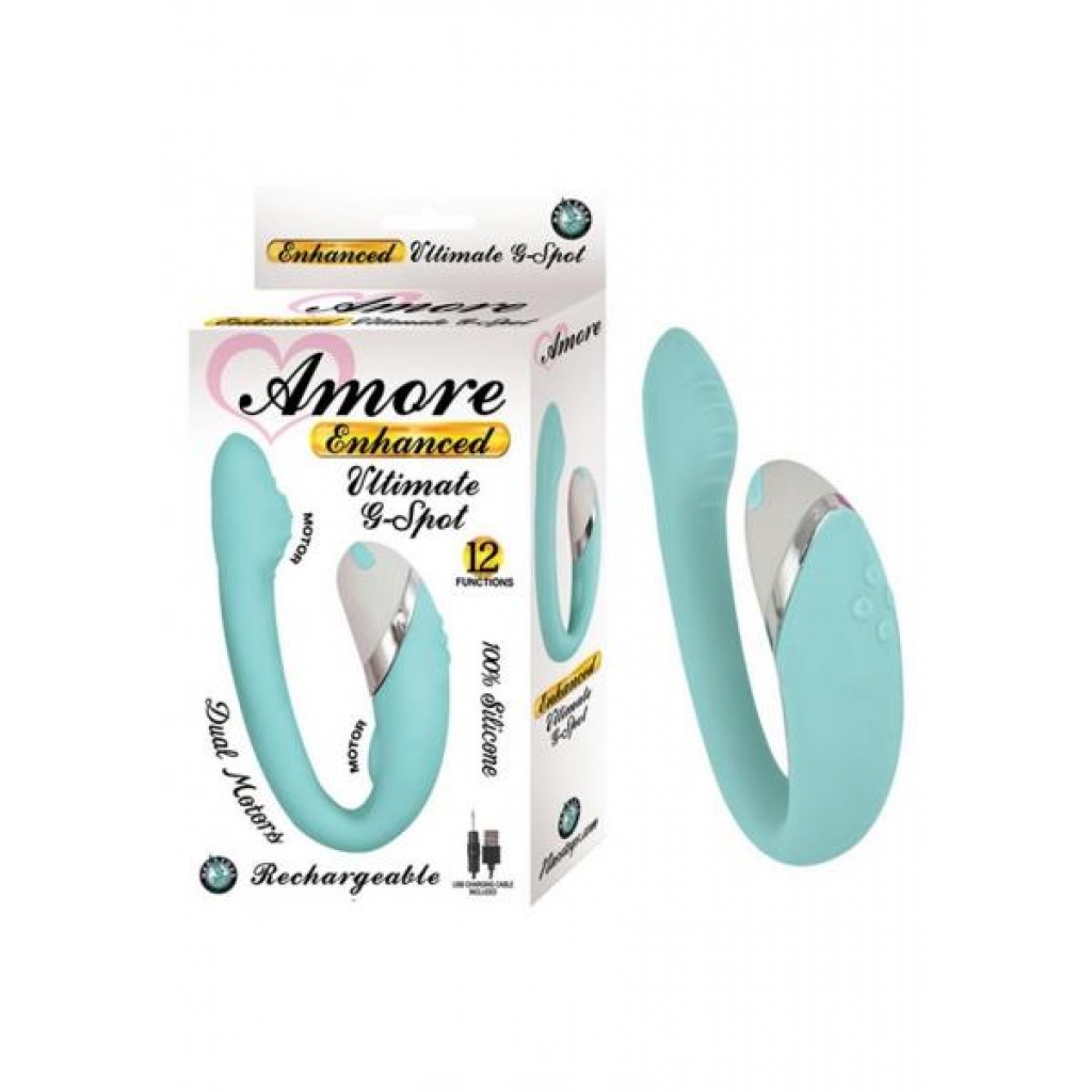 Amore Enhanced Ultimate G-Spot Aqua Blue Vibrator - G-Spot Vibrators