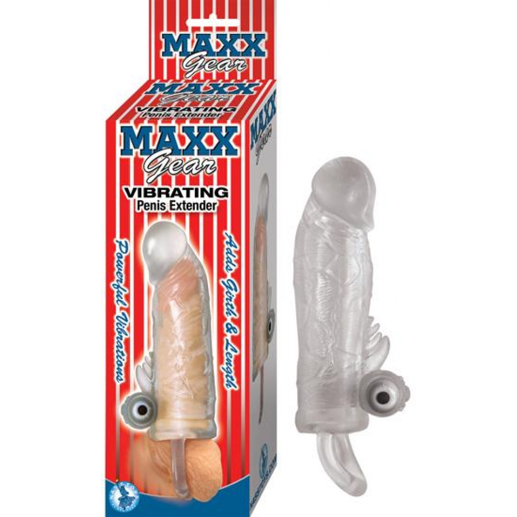 Maxx Gear Vibrating Penis Extender Clear - Penis Extensions