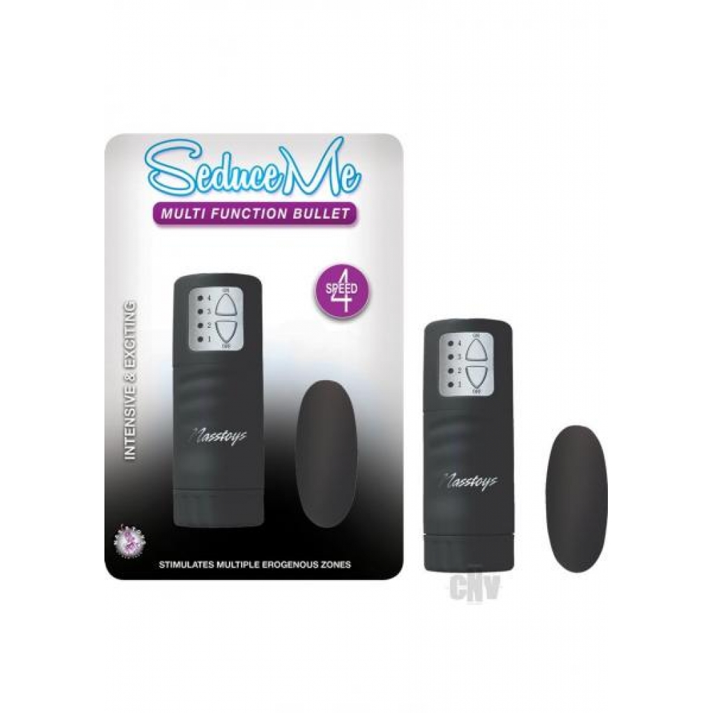 Seduce Me Multi Function Bullet Vibrator Black - Bullet Vibrators