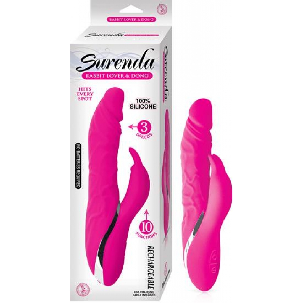 Surenda Rabbit Lover & Dong Pink Vibrator - Rabbit Vibrators