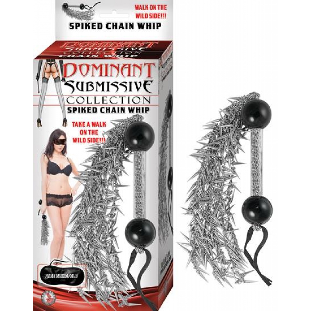 Dominant Submissive Collection Spiked Chain Whip - Babydolls & Slips