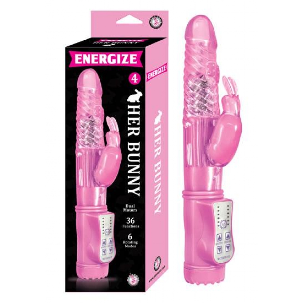 Energize Her Bunny 4 Rabbit Vibrator Pink - Rabbit Vibrators