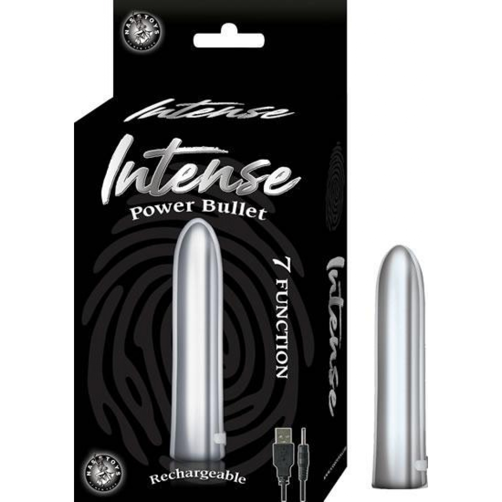 Intense Power Bullet Vibrator Silver - Bullet Vibrators