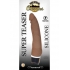 Ultra Classics Super Teaser Brown Vibrating Dildo - Realistic